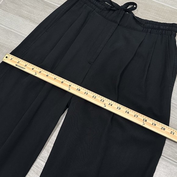 Club Monaco Signature Elasticated Pleated Trouser Pants in Black Women’s Size S - Picture 14 of 16